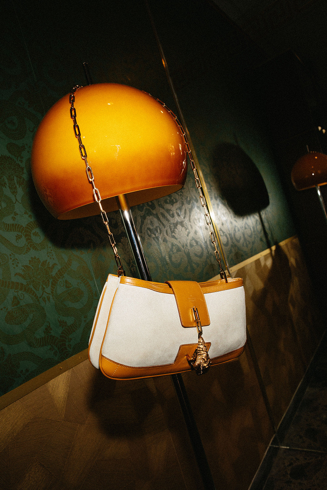 Gucci suede and leather bag